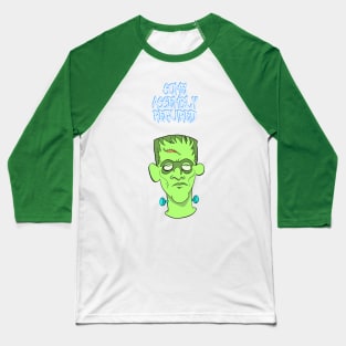 Some Assembly Required cute creepy cartoon Frankenstein monster horror Baseball T-Shirt